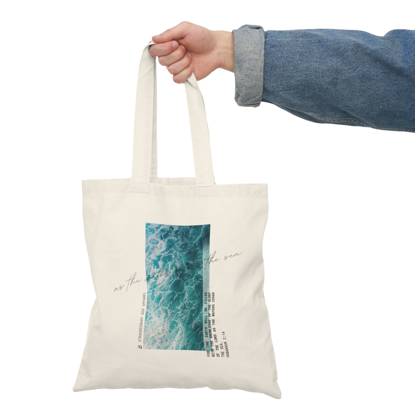 As the water covers the sea Tote Bag ™