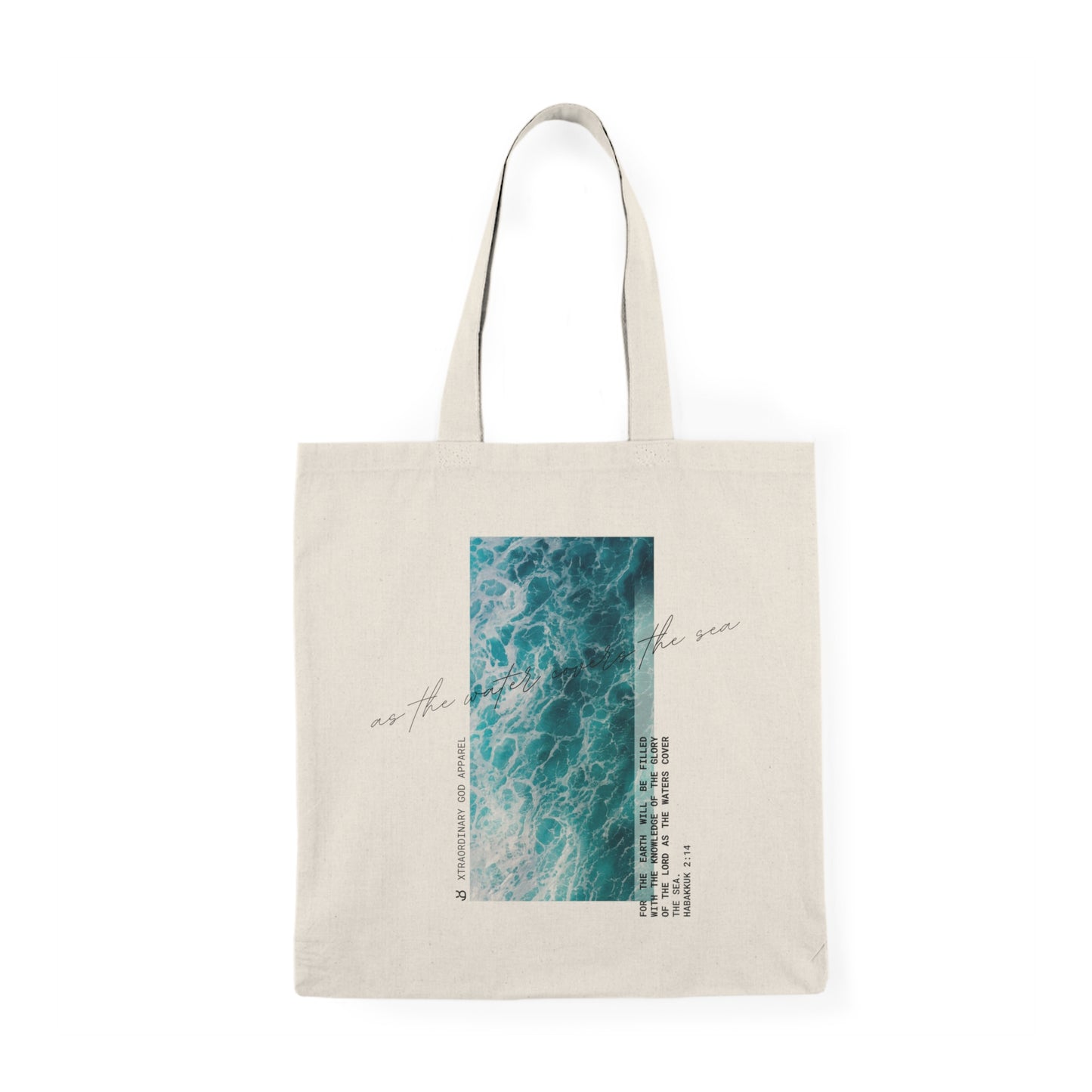 As the water covers the sea Tote Bag ™