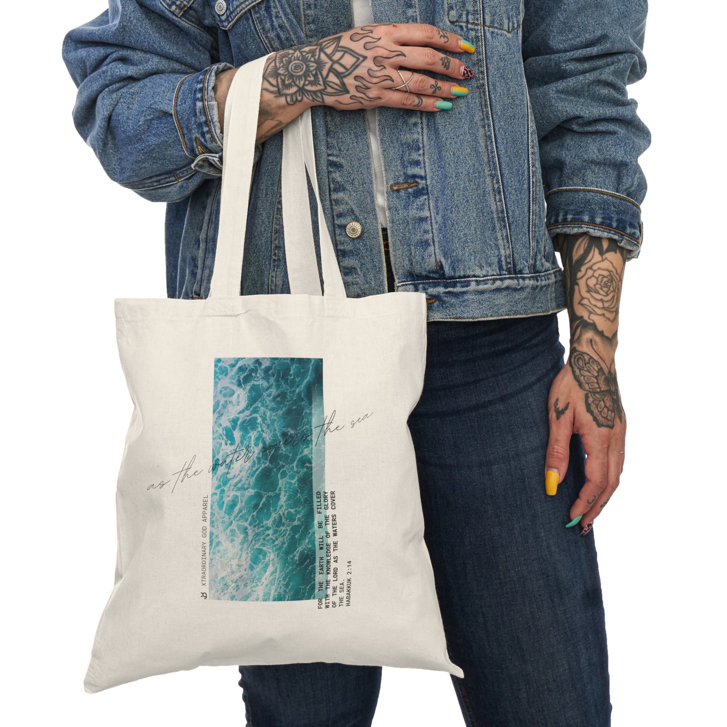 As the water covers the sea Tote Bag ™